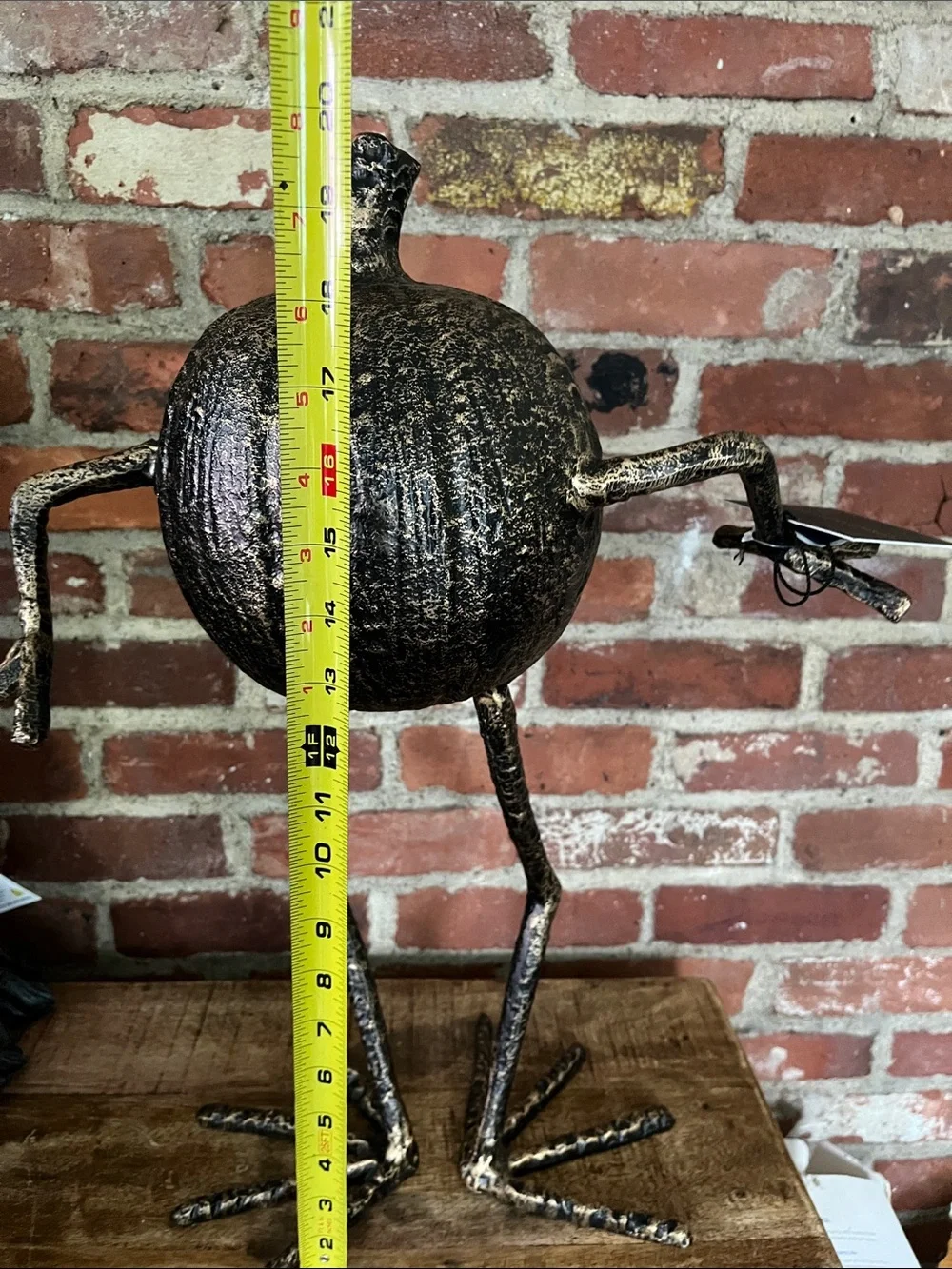 Christian Siriano Metallic Black and Gold Pumpkin Figure